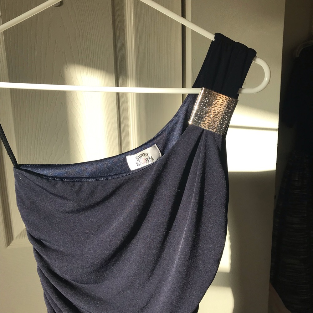 bodycon, one shoulder dress